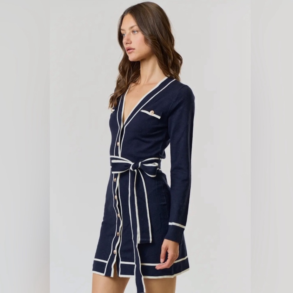 916. The Nautical Board ⚓️ Sweater Dress - Picture 2 of 6